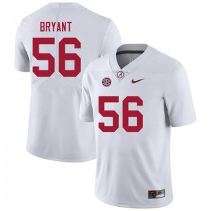 NCAA Men's Alabama Crimson Tide #56 Colin Bryant Stitched College 2021 Nike Authentic White Football Jersey DY17I58IS